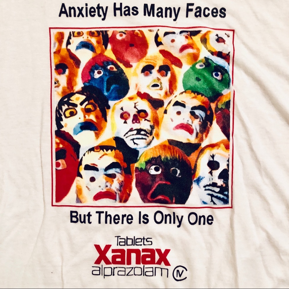 RARE XANAX MEDICAL AD T SHIRT vintage BENzo - Picture 2 of 7